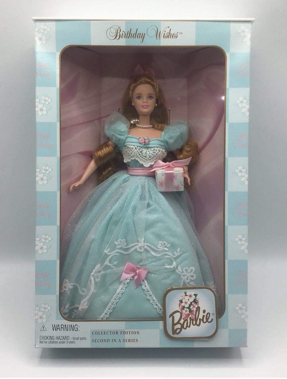Vtg 1999 Birthday Wishes Barbie Doll 2nd Series Blue Gown Mattel 24867 NRFB